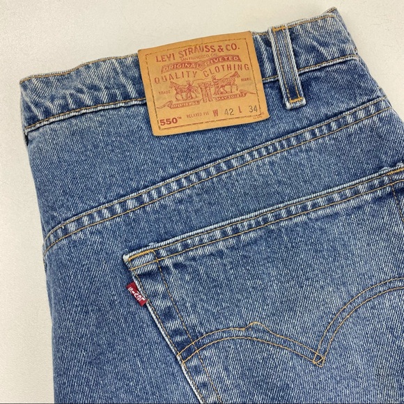 Vintage Levi’s 550 High Waist wedgie fit Jeans - Picture 6 of 8